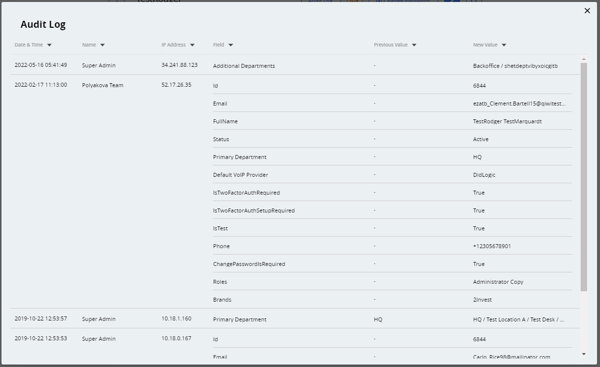 Graphical user interface, table Description automatically generated