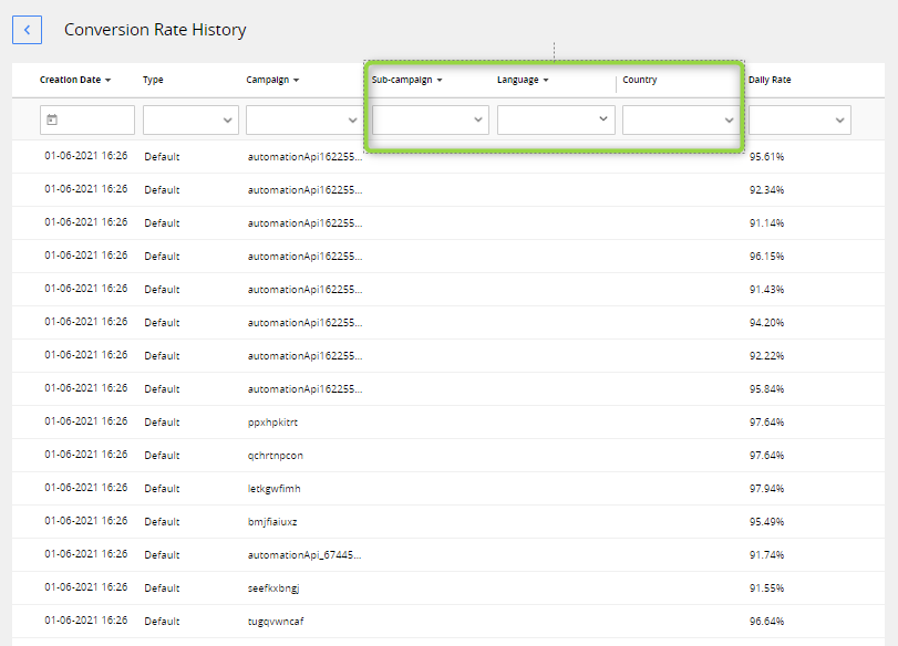 Graphical user interface, application, table, Excel Description automatically generated
